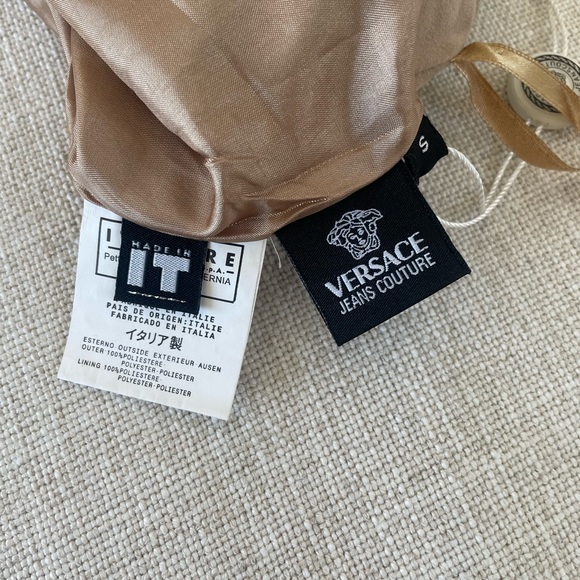 Versace jeans couture mini skirt| Versace Beige mini skirt | size small - Picture 4 of 7